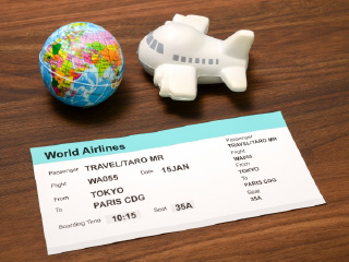 海外旅行の航空券